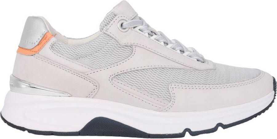 Gabor rollingsoft sensitive 26.895.40 dames rollende wandelsneaker grijs