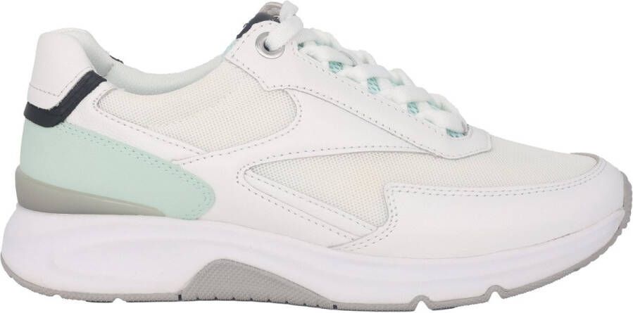 Gabor rollingsoft sensitive 26.895.53 dames rollende wandelsneaker wit