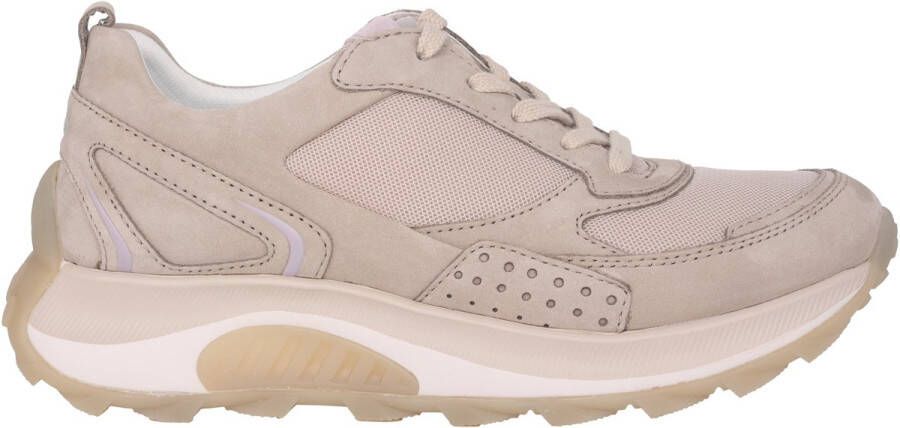 Gabor rollingsoft sensitive 26.915.31 dames rollende wandelsneaker Taupe