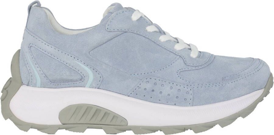Gabor rollingsoft sensitive 26.915.36 dames rollende wandelsneaker blauw
