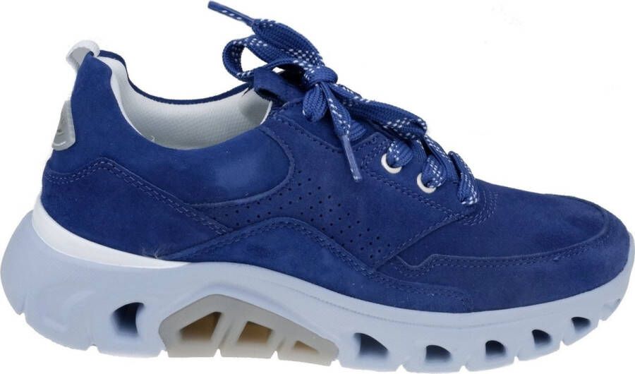 Gabor rollingsoft sensitive 26.935.46 dames rollende wandelsneaker blauw