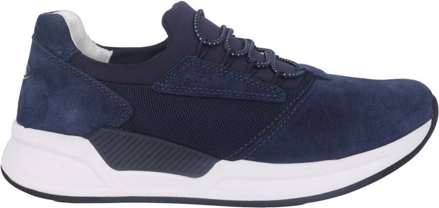 Gabor rollingsoft sensitive 26.951.36 dames rollende wandelsneaker blauw