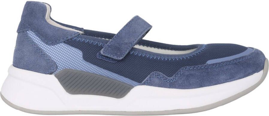 Gabor rollingsoft sensitive 26.952.26 dames rollende wandelsneaker blauw