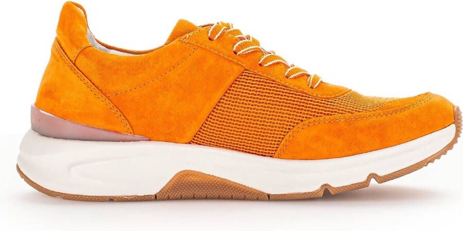 Gabor rollingsoft sensitive 46.897.31 dames rollende wandelsneaker oranje