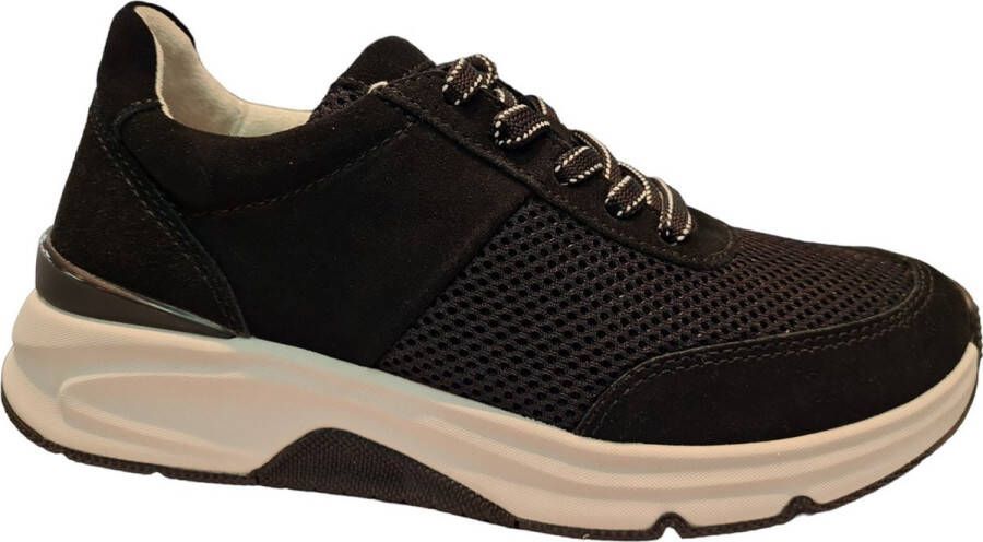 Gabor rollingsoft sensitive 46.897.37 dames rollende wandelsneaker zwart - Foto 1