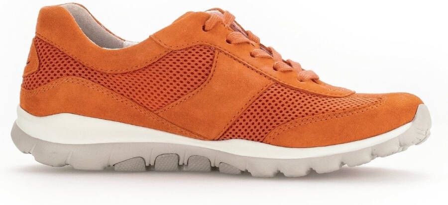 Gabor rollingsoft sensitive 46.966.33 dames rollende wandelsneaker oranje