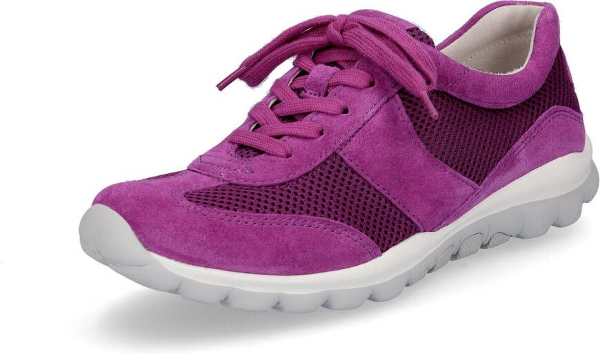 Gabor rollingsoft sensitive 46.966.49 dames rollende wandelsneaker paars