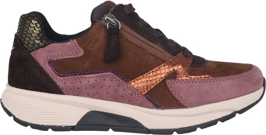 Gabor rollingsoft sensitive 56.878.33 dames rollende wandelsneaker multikleur