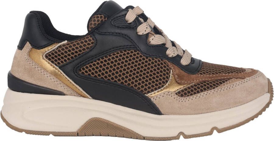 Gabor rollingsoft sensitive 56.893.43 dames rollende wandelsneaker multikleur