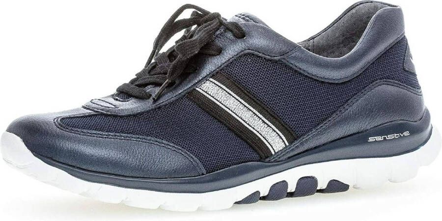 Gabor rollingsoft sensitive 56.966.66 dames wandelsneaker blauw