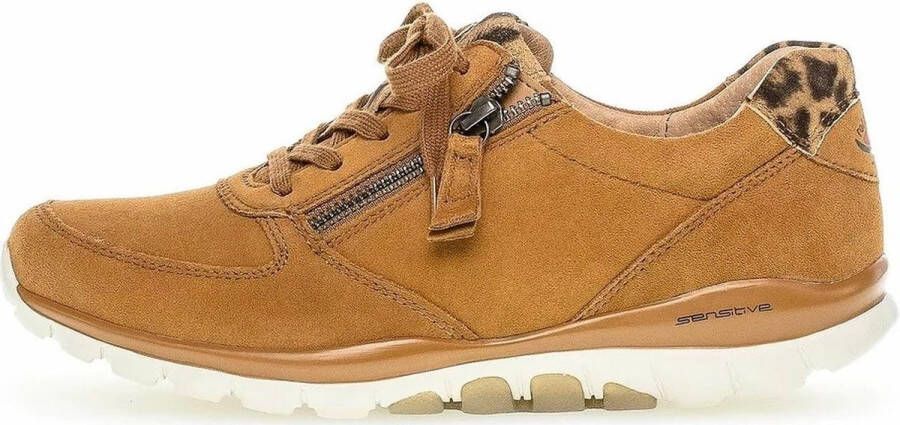 Gabor rollingsoft sensitive 56.968.41 dames wandelsneaker bruin