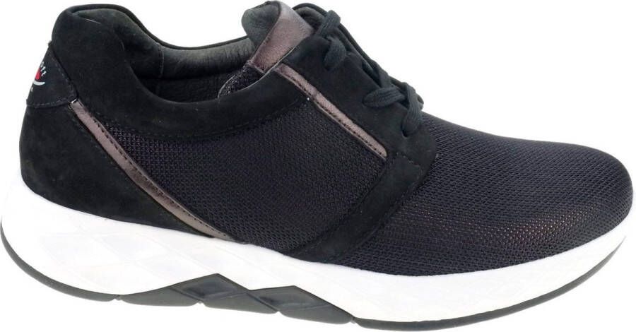 Gabor rollingsoft sensitive 56.995.68 dames rollende wandelsneaker zwart