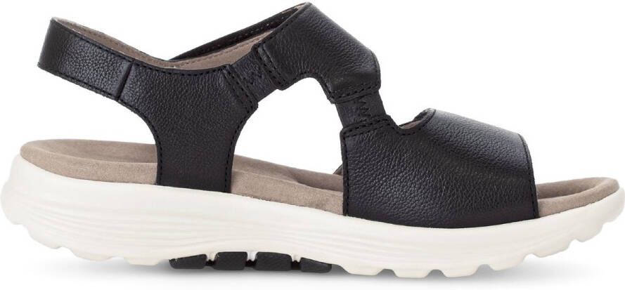 Gabor rollingsoft sensitive 66.815.57 dames rollende wandelsandaal zwart