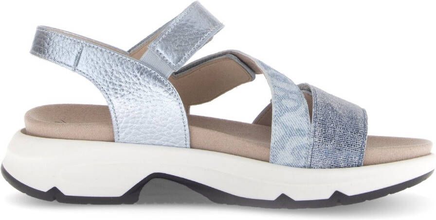 Gabor rollingsoft sensitive 66.882.16 dames rollende wandelsandaal blauw