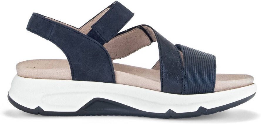 Gabor rollingsoft sensitive 66.882.66 dames rollende wandelsandaal blauw