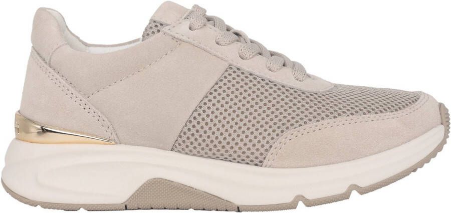 Gabor rollingsoft sensitive 66.897.33 dames rollende wandelsneaker beige
