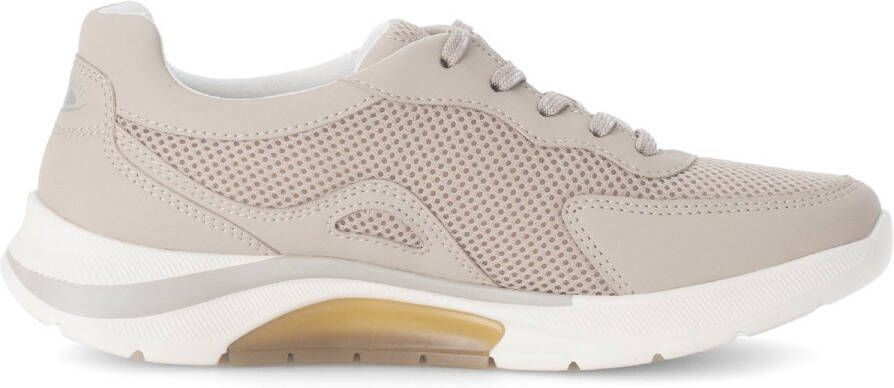 Gabor rollingsoft sensitive 66.923.13 dames rollende wandelsneaker beige