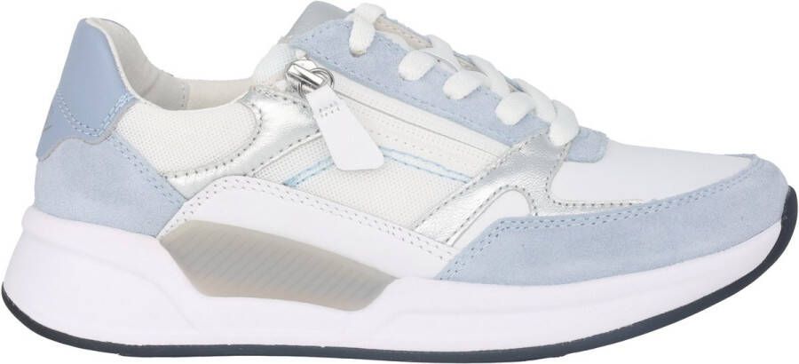 Gabor rollingsoft sensitive 66.958.53 dames rollende wandelsneaker blauw