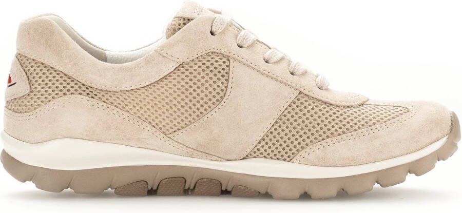 Gabor rollingsoft sensitive 66.966.23 dames rollende wandelsneaker beige
