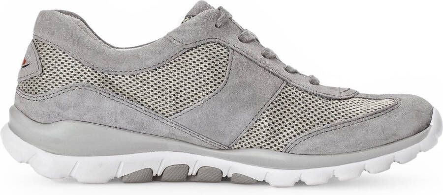 Gabor Rollingsoft Sneakers met sleehak vrijetijdsschoen lage schoen veterschoen met optifit verwisselbare inlegzool