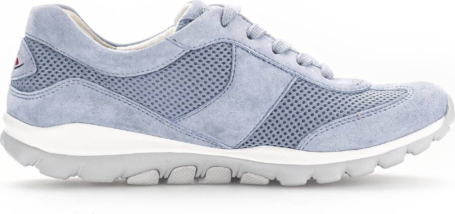 Gabor Rollingsoft Sneakers met sleehak vrijetijdsschoen lage schoen veterschoen met optifit verwisselbare inlegzool