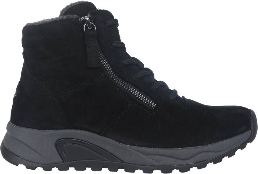 Gabor rollingsoft sensitive 76.805.47 dames rollende wandelsneaker zwart