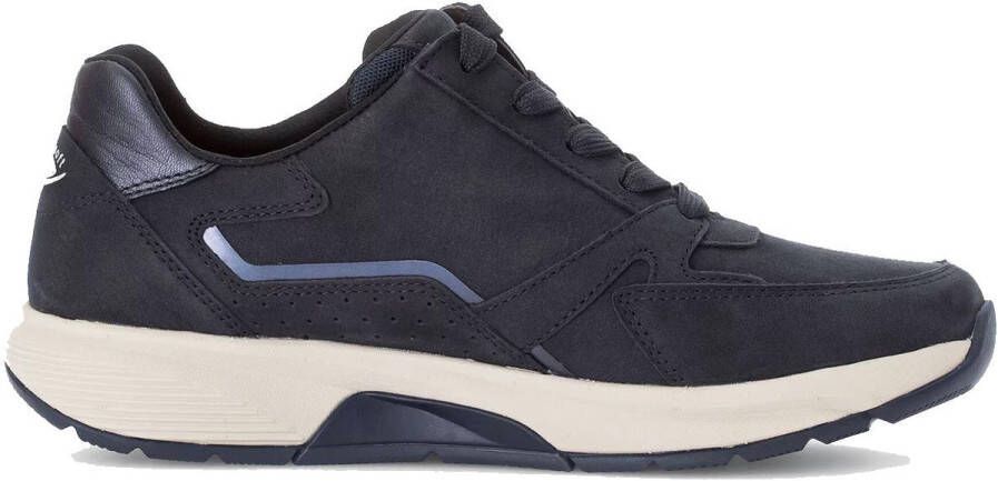 Gabor rollingsoft sensitive 76.878.46 dames rollende wandelsneaker blauw