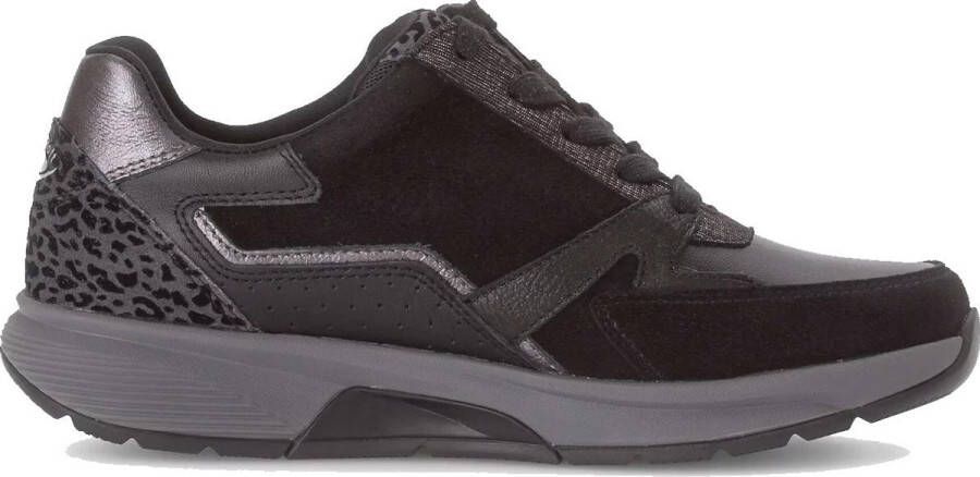 Gabor rollingsoft sensitive 76.878.67 dames rollende wandelsneaker zwart