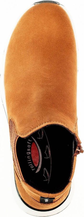 Gabor Rollingsoft Chelsea boots met textielband bij de hiel