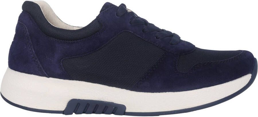 Gabor rollingsoft sensitive 76.946.46 dames rollende wandelsneaker blauw
