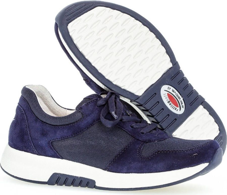 Gabor rollingsoft sensitive 76.946.46 dames wandelsneaker blauw