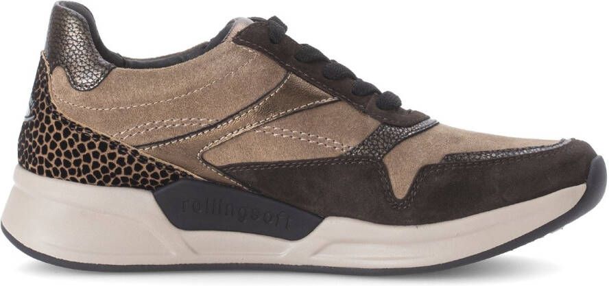 Gabor rollingsoft sensitive 76.957.45 dames rollende wandelsneaker multikleur