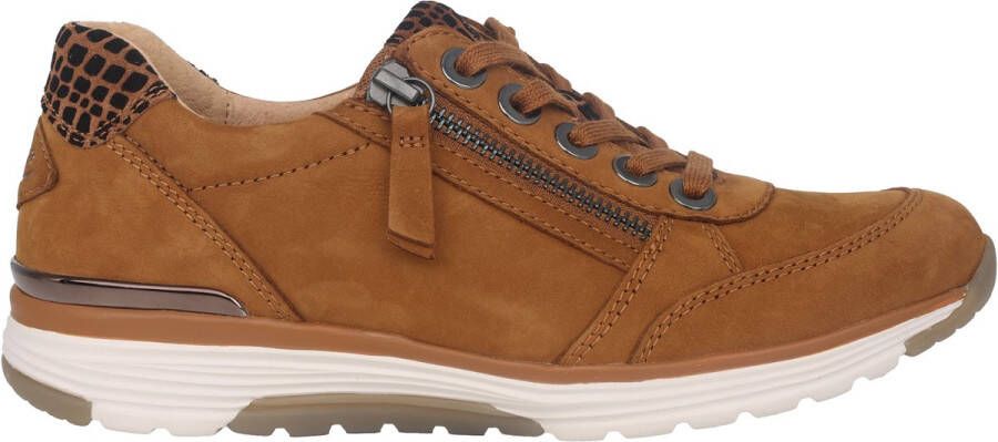 Gabor rollingsoft sensitive 76.973.32 dames rollende wandelsneaker bruin