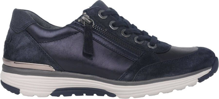 Gabor rollingsoft sensitive 76.973.36 dames rollende wandelsneaker blauw