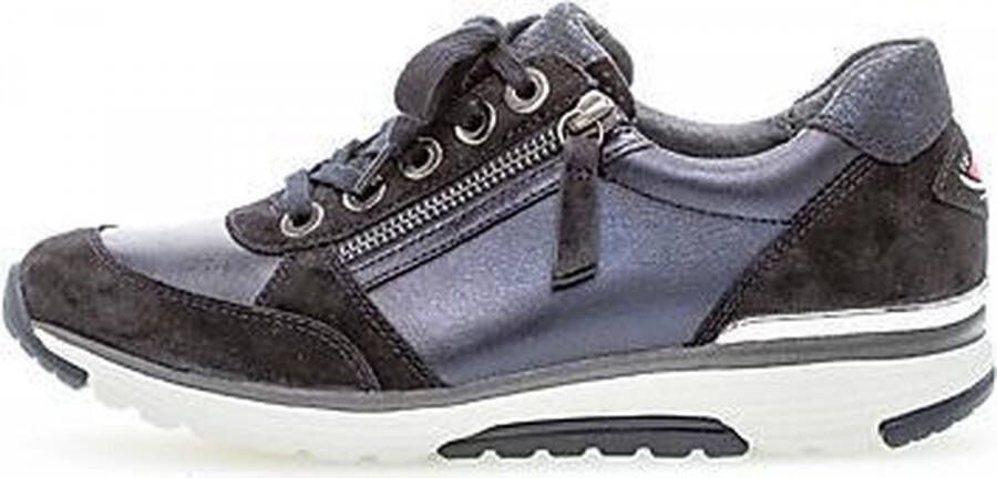 Gabor rollingsoft sensitive 76.973.36 dames wandelsneaker blauw