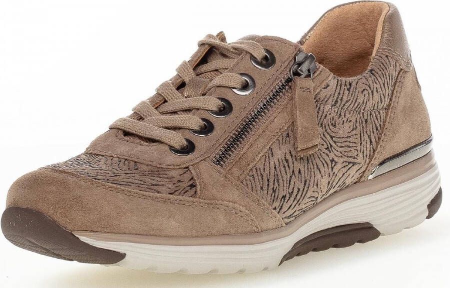 Gabor Rollende Schoenen voor Dames Beige Lederen Mix Beige Dames