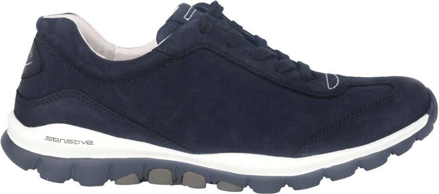 Gabor rollingsoft sensitive 86.965.46 dames rollende wandelsneaker blauw