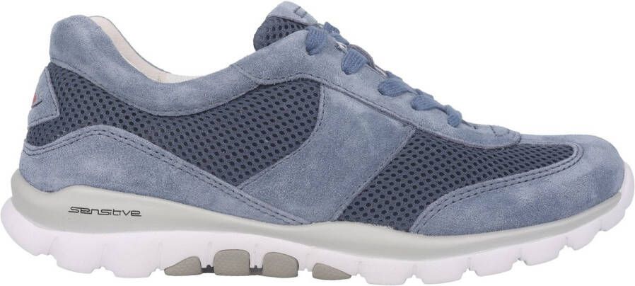 Gabor rollingsoft sensitive 86.966.26 dames rollende wandelsneaker blauw