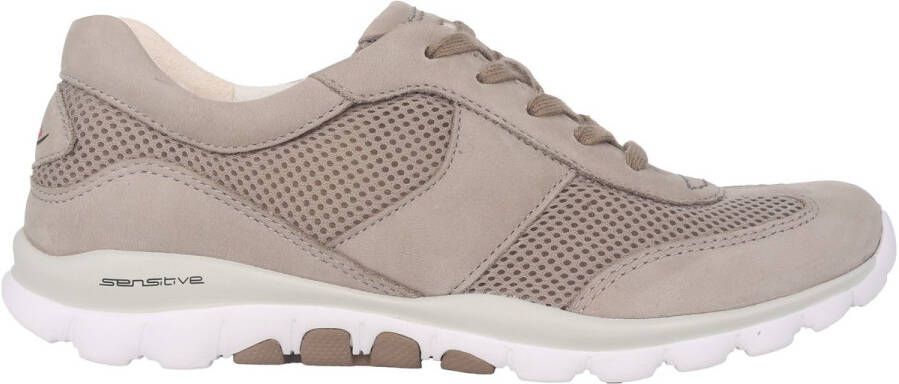 Gabor rollingsoft sensitive 86.966.33 dames rollende wandelsneaker beige