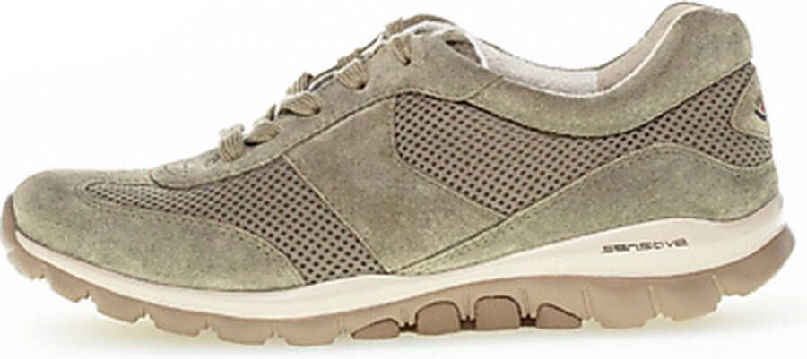 Gabor rollingsoft sensitive 86.966.34 dames rollende wandelsneaker groen