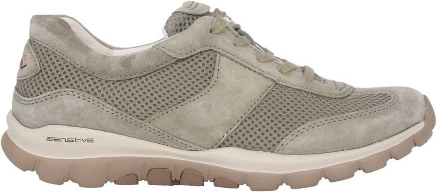 Gabor rollingsoft sensitive 86.966.34 dames rollende wandelsneaker groen