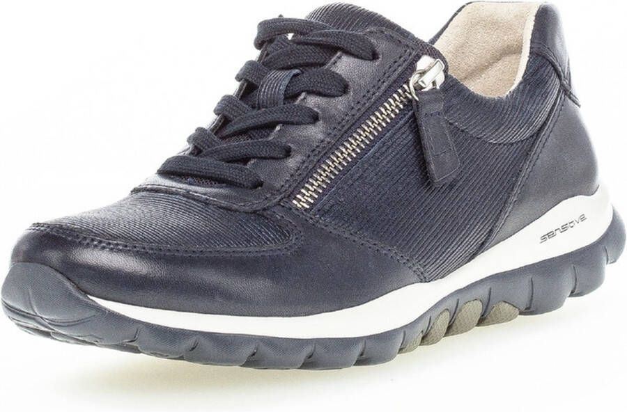 Gabor rollingsoft sensitive 86.968.56 dames rollende wandelsneaker blauw - Foto 1