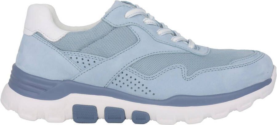 Gabor rollingsoft sensitive 86.986.16 dames rollende wandelsneaker blauw
