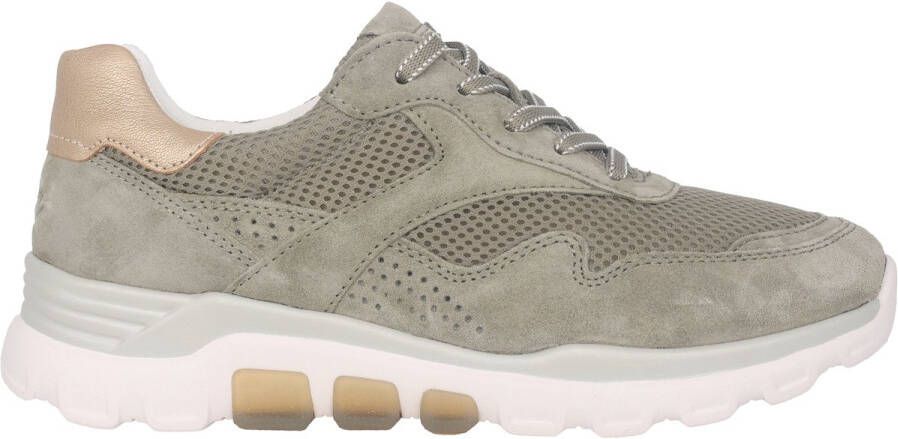 Gabor rollingsoft sensitive 86.986.34 dames rollende wandelsneaker groen