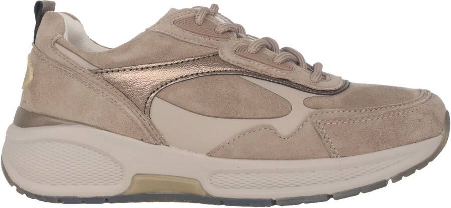 Gabor rollingsoft sensitive 96.835.44 dames rollende wandelsneaker beige