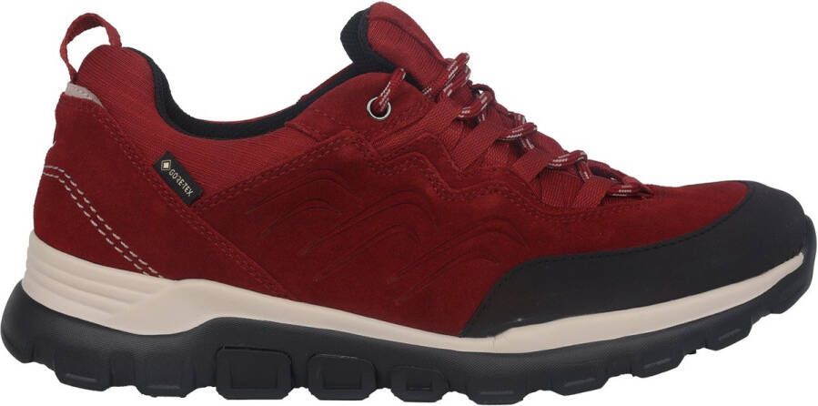 Gabor rollingsoft sensitive 96.927.38 dames rollende wandelsneaker rood waterdicht