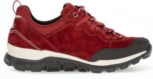 Gabor rollingsoft sensitive 96.927.38 dames rollende wandelsneaker rood waterdicht