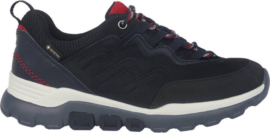 Gabor rollingsoft sensitive 96.927.46 dames rollende wandelsneaker blauw waterdicht