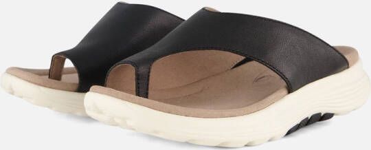 Gabor Rollingsoft Slippers zwart Synthetisch Dames