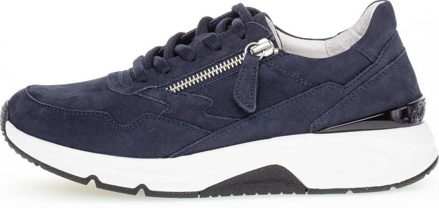 Gabor Rollingsoft Sneaker 66.898.46 Blauw Nubuck 6½